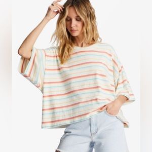 Billabong Feeling Free Rainbow Stripe Tee